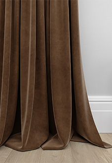 Odessa Velvet, Espresso - Made to Measure Curtains